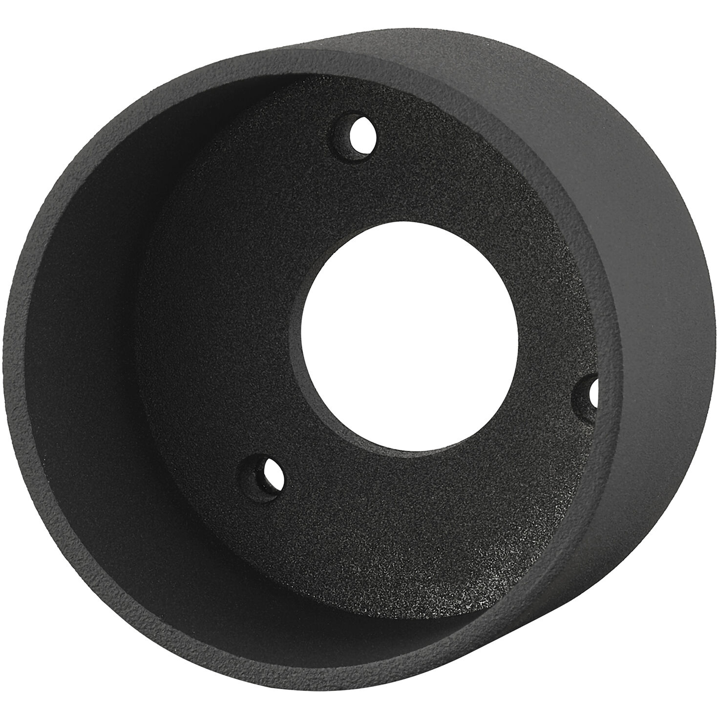 Allison 2 inch Textured Black Hidden Pier Mount Adapter