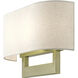 ADA Wall Sconces 2 Light 15 inch Antique Brass ADA Large ADA Sconce Wall Light, Large
