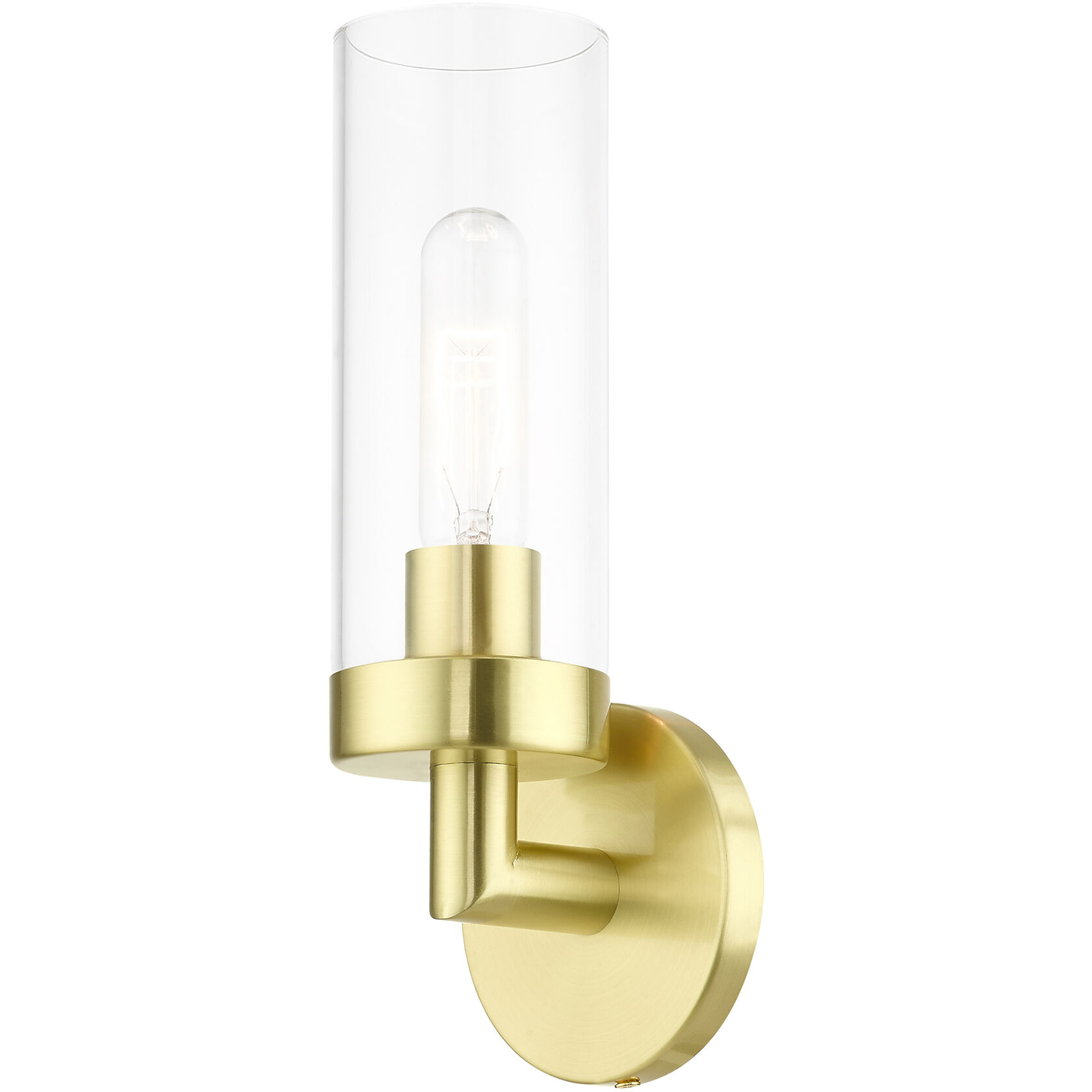 Ludlow 1 Light 4 inch Satin Brass ADA Single Sconce Wall Light, Single