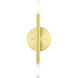 Copenhagen 2 Light 16 inch Satin Brass ADA ADA Sconce Wall Light
