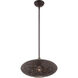 Charlton 1 Light 16 inch Bronze with Antique Brass Accents Pendant Ceiling Light