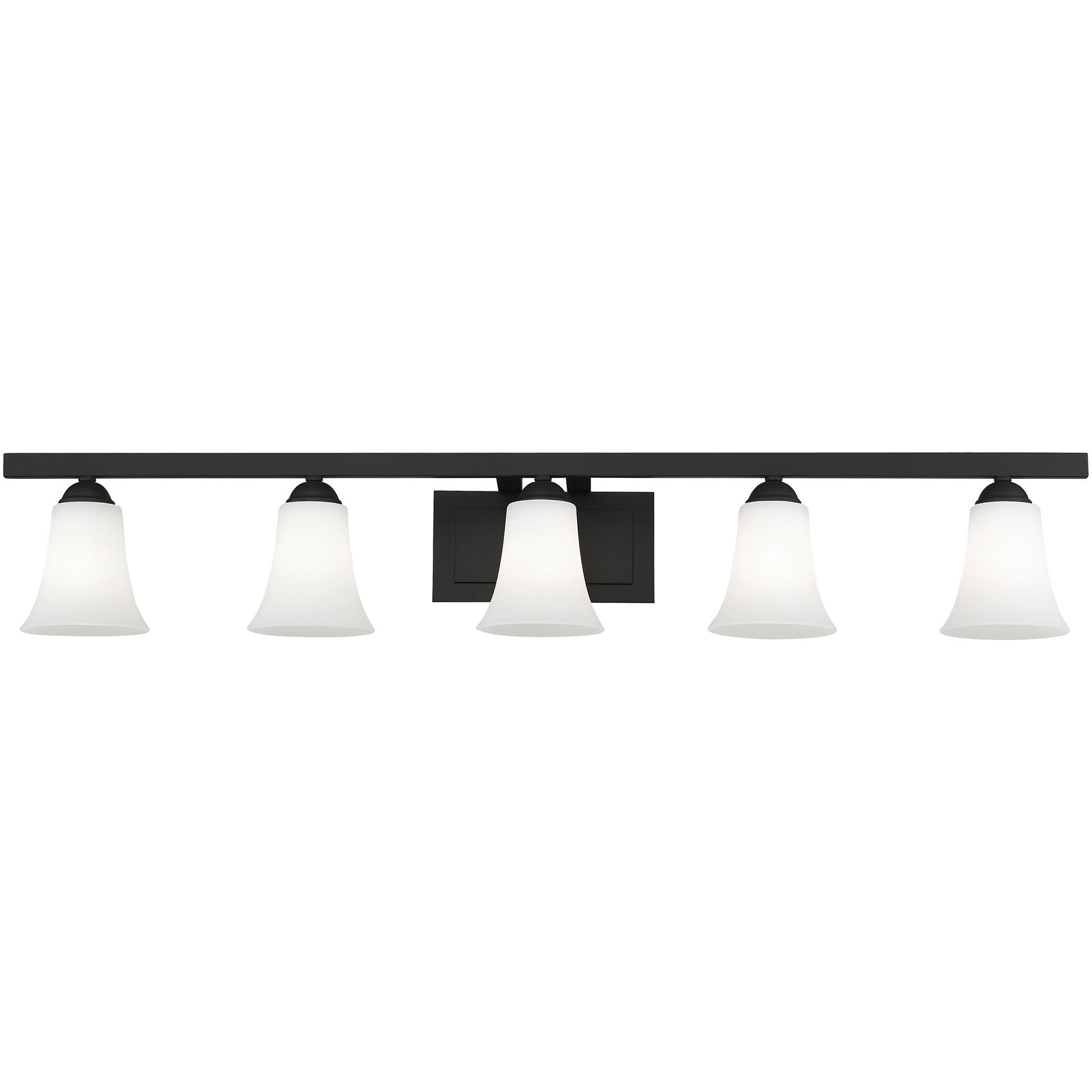 Ridgedale 5 Light 43 inch Black Bath Vanity Wall Light