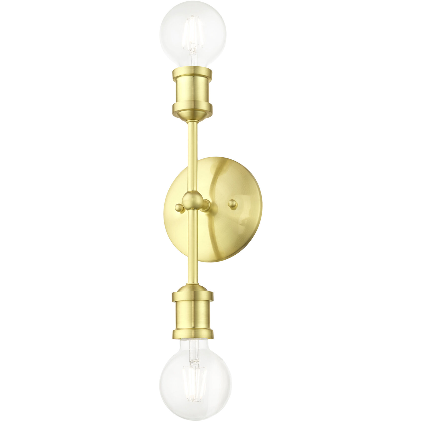 Lansdale 2 Light 5 inch Satin Brass Vanity Sconce Wall Light