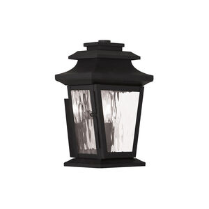 Hathaway 1 Light 10 inch Black Outdoor Wall Lantern