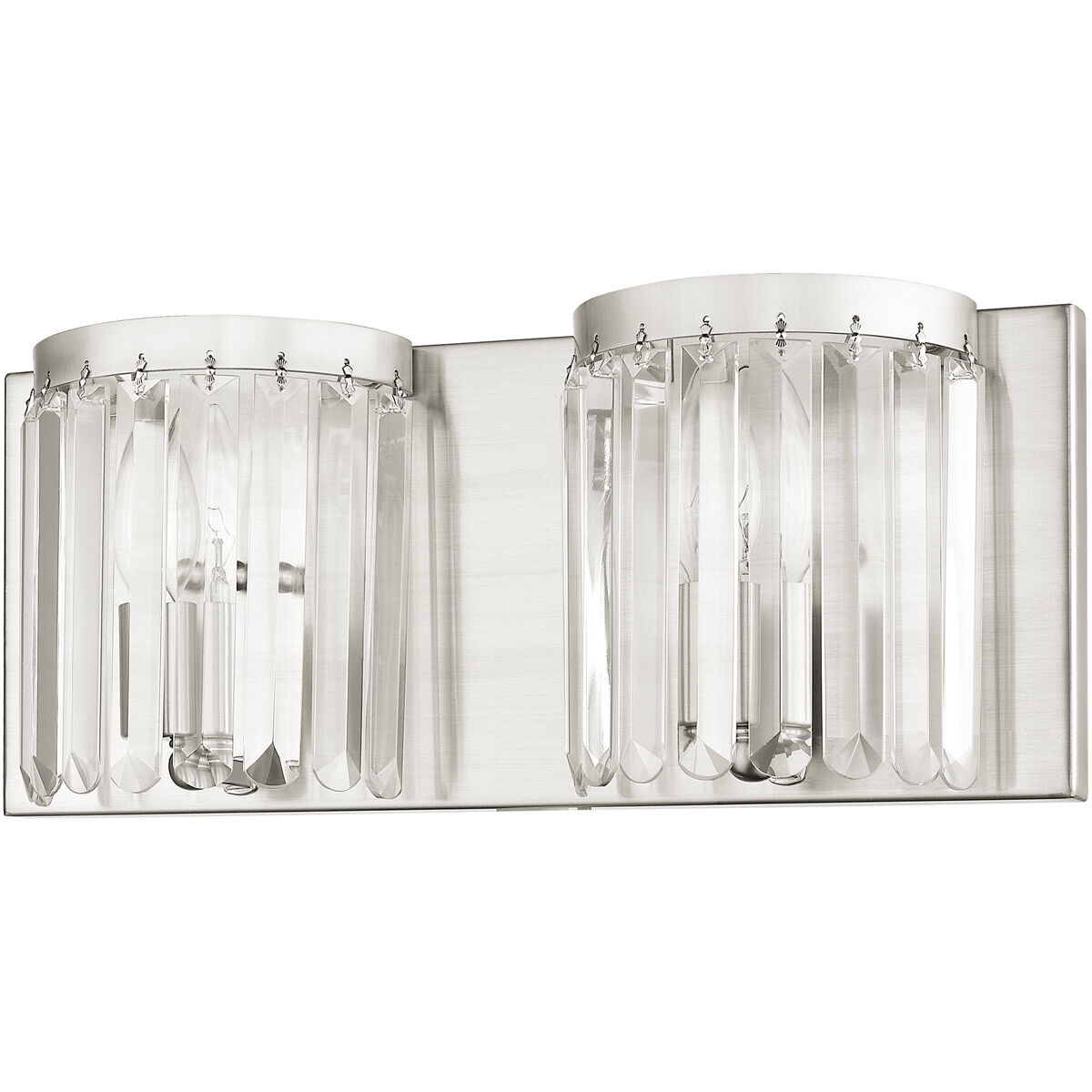 Ashton 2 Light 17 inch Brushed Nickel ADA Bath Vanity Wall Light