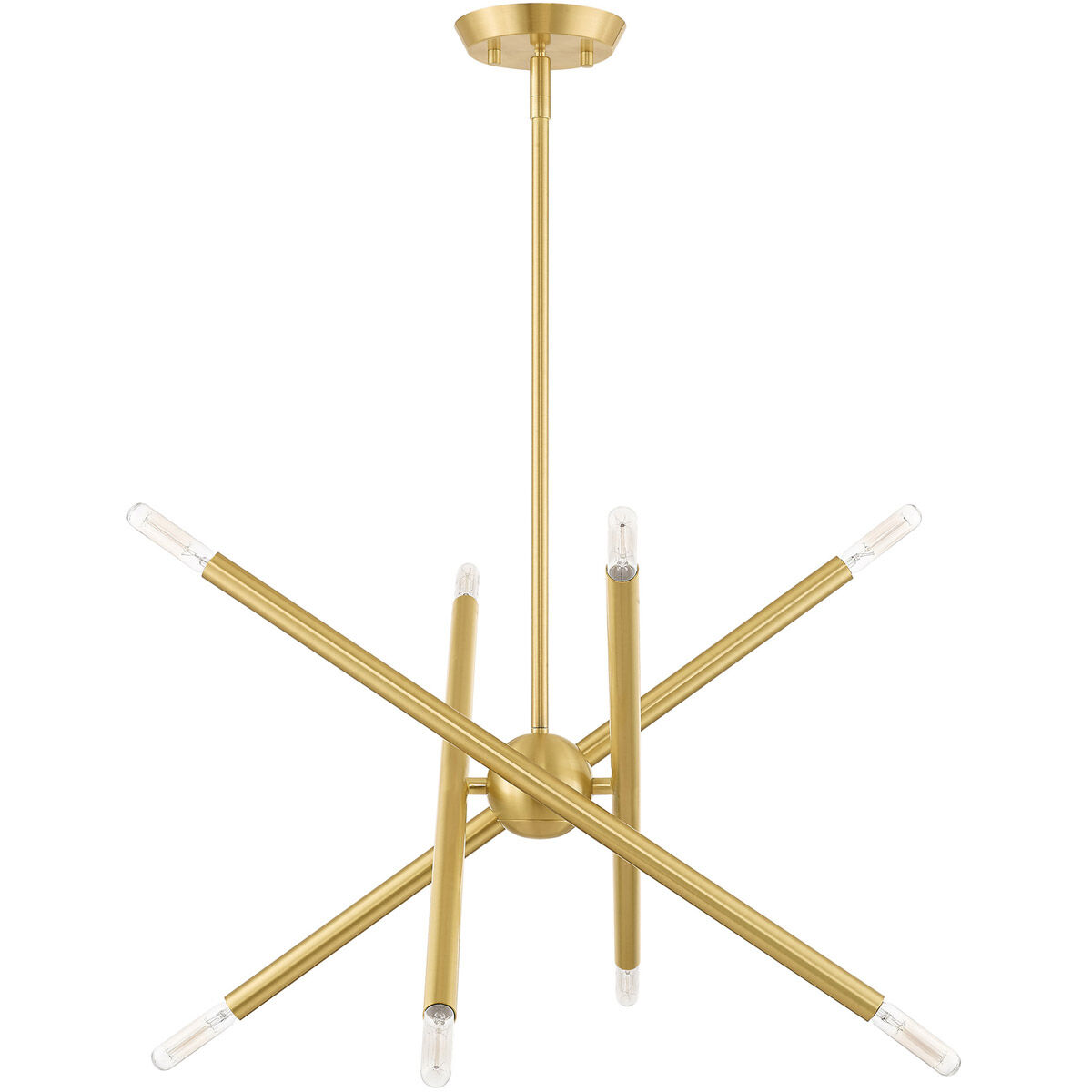 Soho 8 Light 19.5 inch Satin Brass Chandelier Ceiling Light