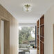 Whitworth 2 Light 12.25 inch Antique Brass Semi-Flush Ceiling Light