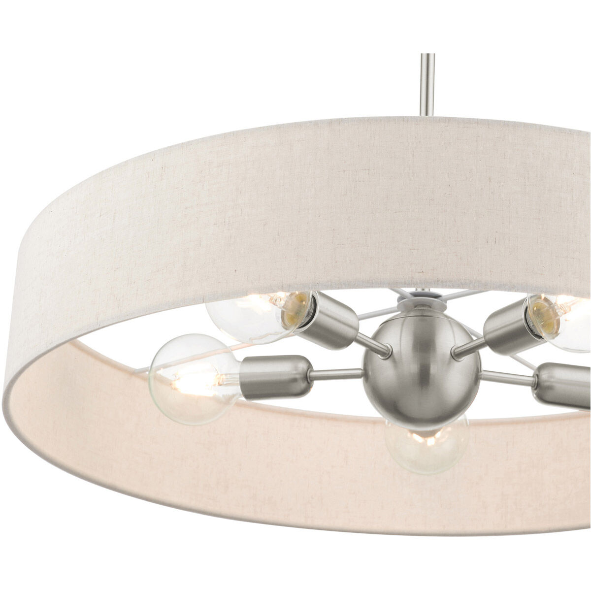 Venlo 5 Light 26 inch Brushed Nickel Pendant Ceiling Light