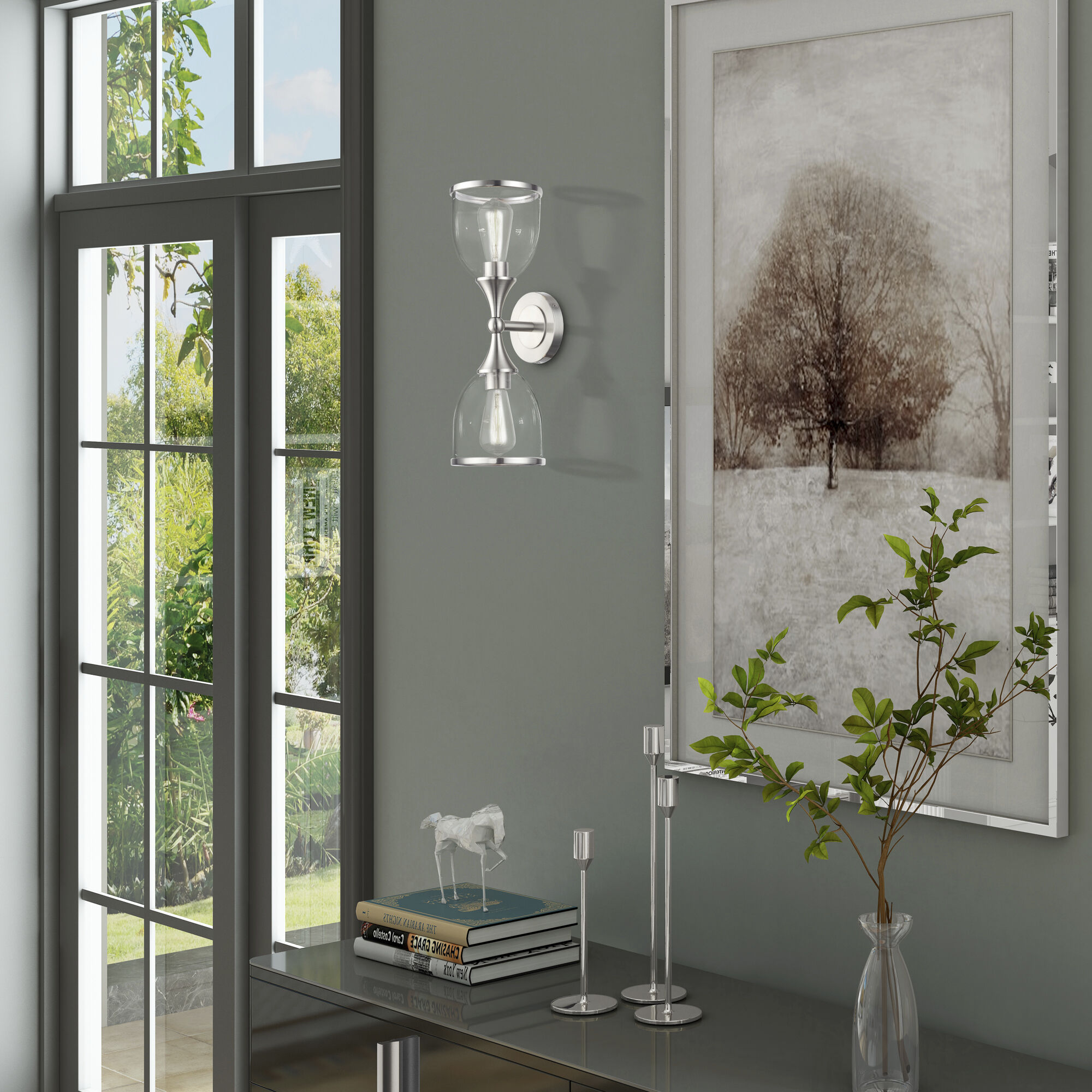 Ashridge 2 Light 6.5 inch Brushed Nickel Vanity Wall Sconce Wall Light