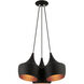 Waldorf 3 Light 21 inch Black Cluster Pendant Ceiling Light