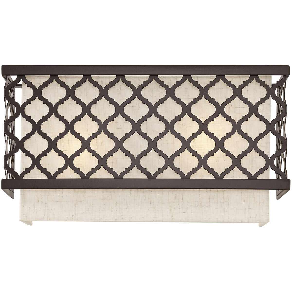 Arabesque 2 Light 13 inch English Bronze ADA ADA Wall Sconce Wall Light