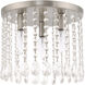 Elizabeth 3 Light 11 inch Brushed Nickel Flush Mount Ceiling Light