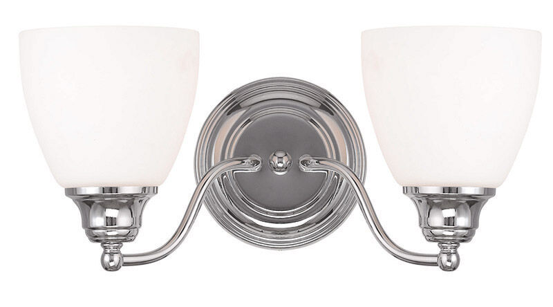 Somerville 2 Light 15 inch Polished Chrome Bath Vanity Wall Light