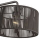 Acordia 3 Light 12 inch English Bronze Extra Large Linear Chandelier Ceiling Light, Extra Large