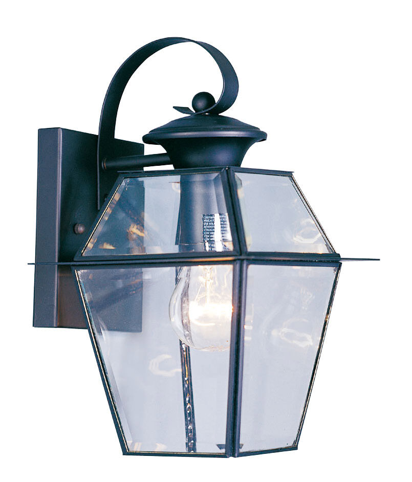 Westover 1 Light 13 inch Black Outdoor Wall Lantern
