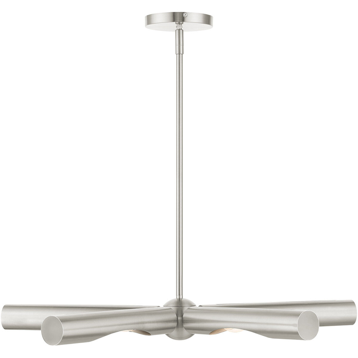 Acra 5 Light 28 inch Brushed Nickel Chandelier Ceiling Light