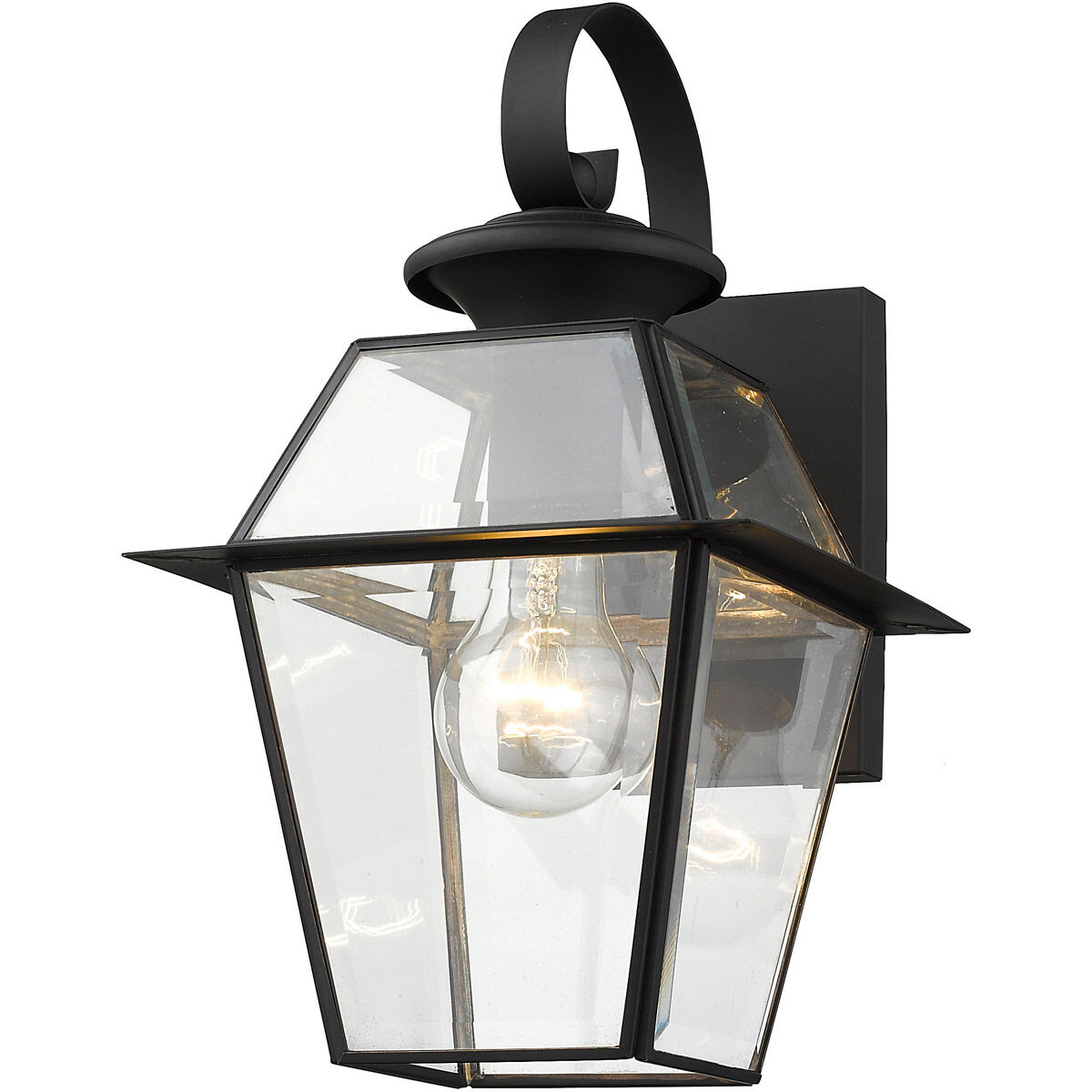 Westover 1 Light 13 inch Black Outdoor Wall Lantern