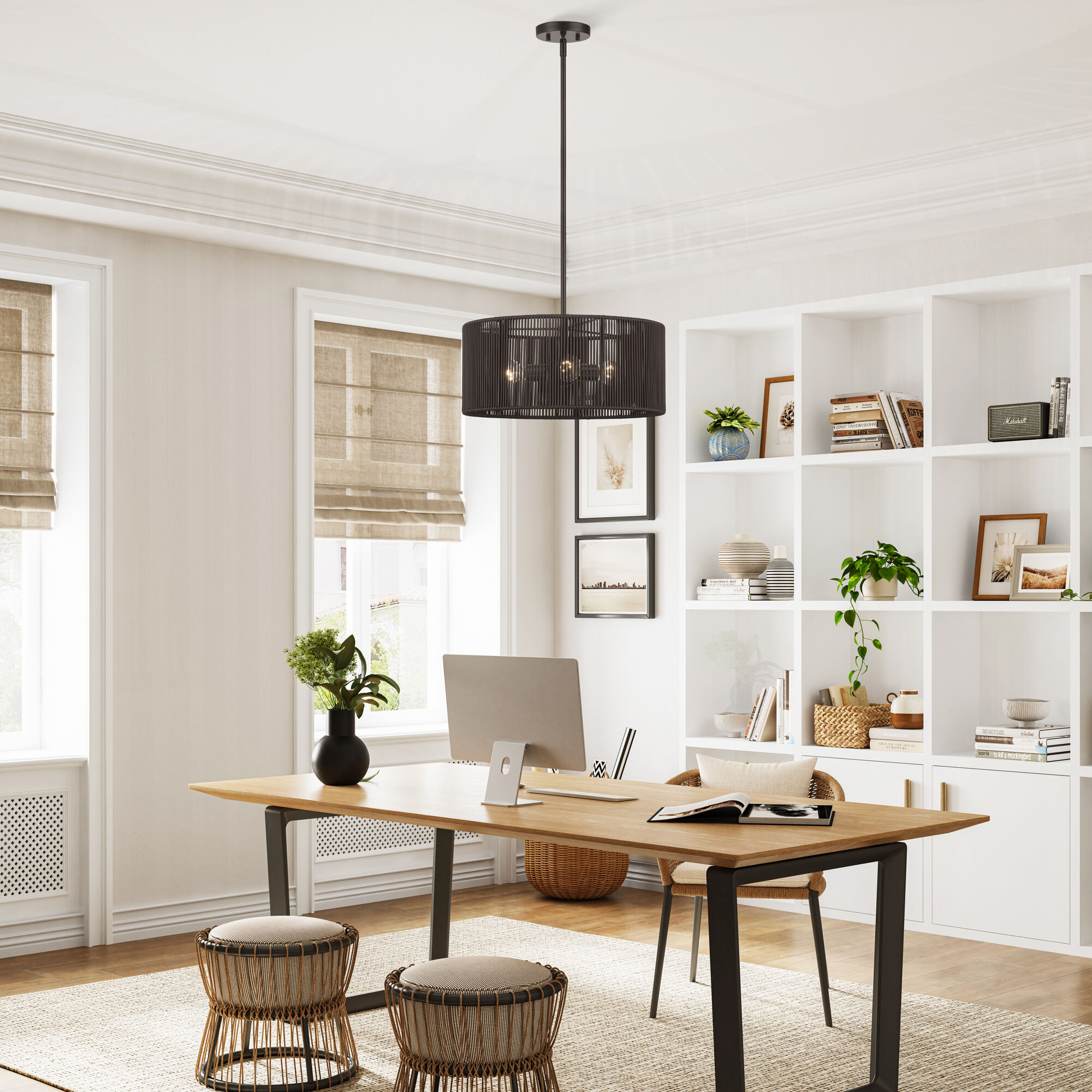 Acordia 3 Light 18 inch English Bronze Pendant Chandelier Ceiling Light