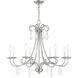 Daphne 8 Light 30 inch Brushed Nickel Chandelier Ceiling Light