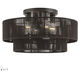 Acordia 4 Light 21 inch English Bronze Semi Flush Mount Ceiling Light, Extra Large