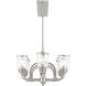 Lawrenceville 8 Light 40 inch Brushed Nickel Linear Chandelier Ceiling Light