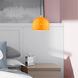 Allison 1 Light 10 inch Shiny Orange Mini Pendant Ceiling Light