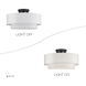 Manorwood 3 Light 18 inch Bronze Semi-Flush Ceiling Light