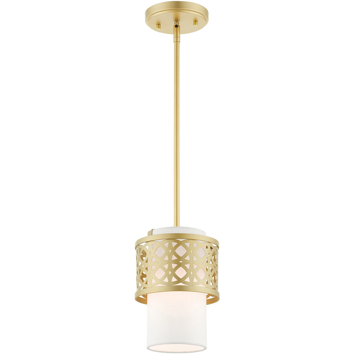 Calinda 1 Light 7 inch Soft Gold Mini Pendant Ceiling Light