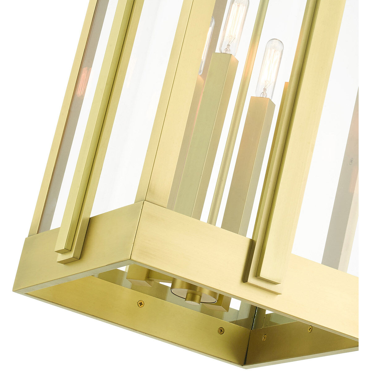 Lexington 4 Light 13 inch Natural Brass Outdoor Pendant Lantern