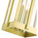 Lexington 4 Light 13 inch Natural Brass Outdoor Pendant Lantern