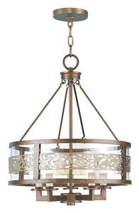 Waverly 5 Light 18 inch Palacial Bronze with Gilded Accents Chandelier Ceiling Light
