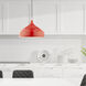Allison 1 Light 16 inch Shiny Red Mini Pendant Ceiling Light