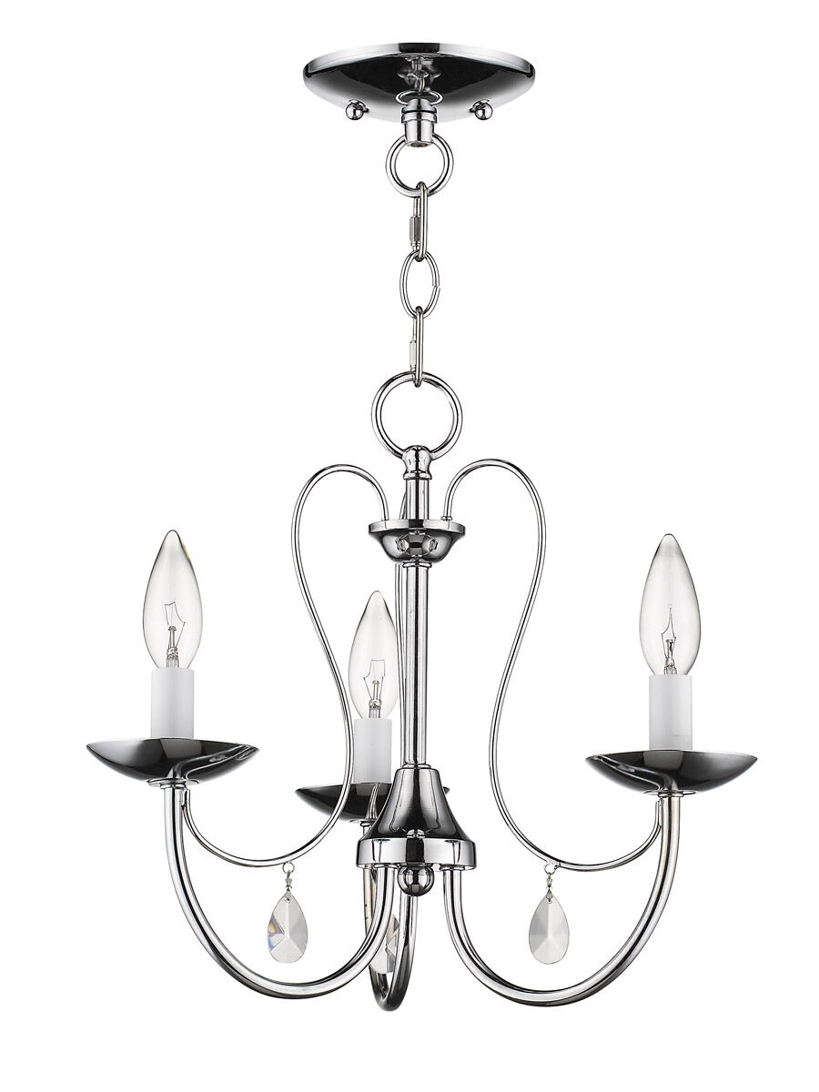 Mirabella 3 Light 14.5 inch Polished Chrome Chandelier Ceiling Light