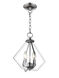Prism 2 Light 11 inch Polished Chrome Convertible Mini Chandelier/Ceiling Mount Ceiling Light