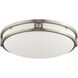 Titania 3 Light 16 inch Brushed Nickel Flush Mount Ceiling Light