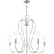 Lucerne 5 Light 24 inch Brushed Nickel Chandelier Ceiling Light