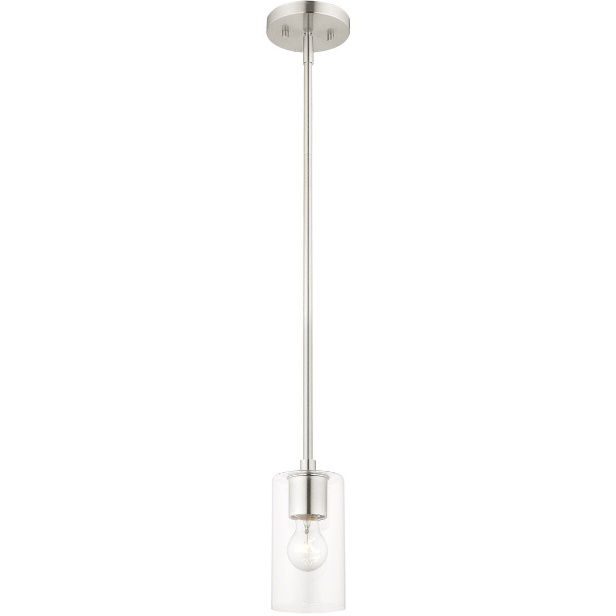 Zurich 1 Light 5 inch Brushed Nickel Pendant Ceiling Light