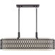 Vistaview 6 Light 42 inch English Bronze Linear Chandelier Ceiling Light