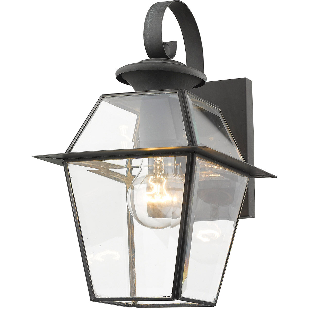 Westover 1 Light 13 inch Charcoal Outdoor Wall Lantern