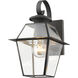 Westover 1 Light 13 inch Charcoal Outdoor Wall Lantern