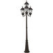 Hamilton 4 Light 95 inch Bronze Outdoor 4 Head Post