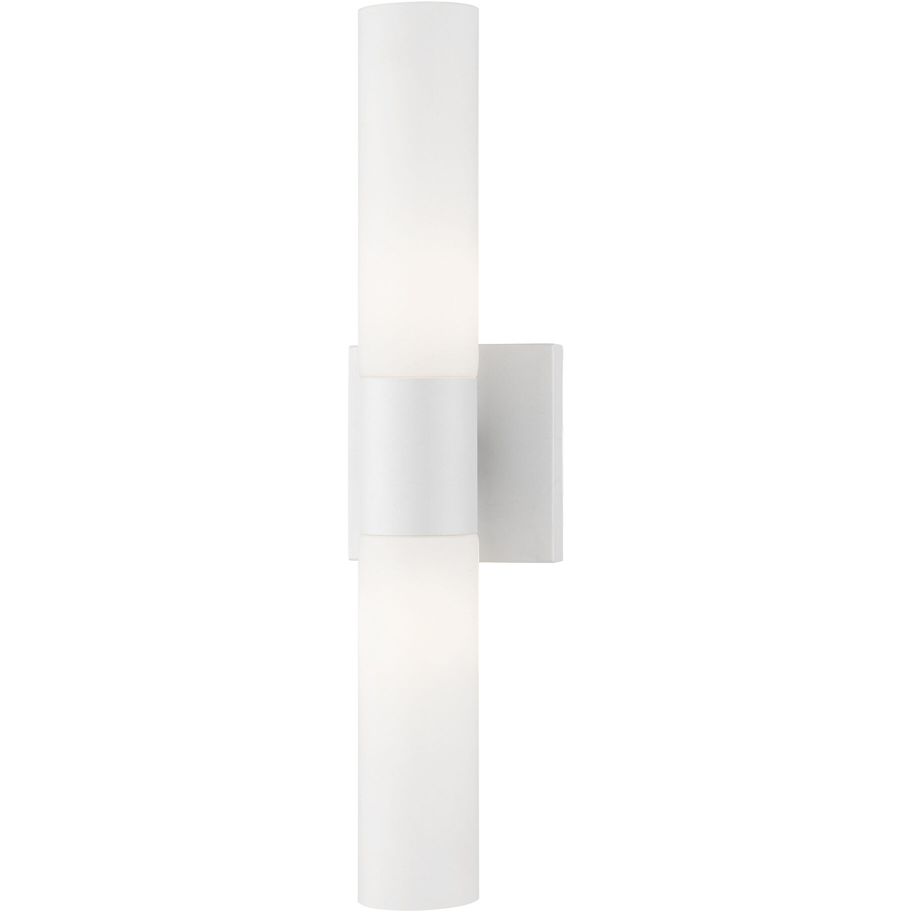 Aero 2 Light 5 inch Textured White with Brushed Nickel Accent ADA ADA Wall Sconce Wall Light