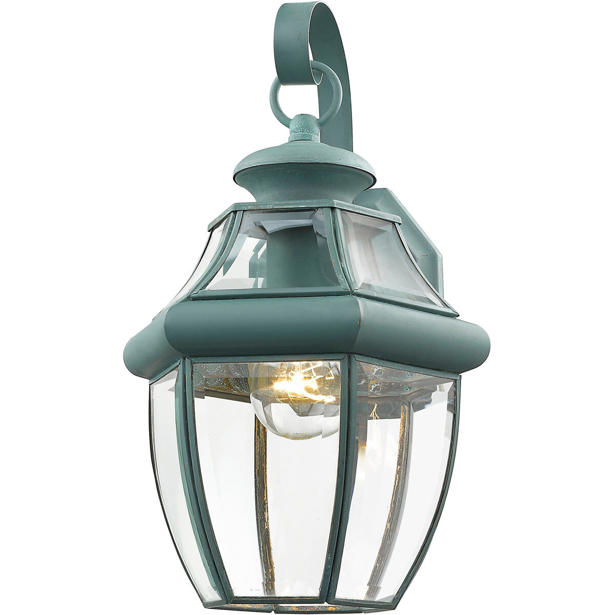 Monterey 1 Light 13 inch Verdigris Outdoor Wall Lantern