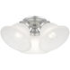 Wynnewood 3 Light 16 inch Painted Satin Nickel Flush Mount Ceiling Light