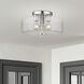 Whitworth 3 Light 14.5 inch Brushed Nickel Semi-Flush Ceiling Light