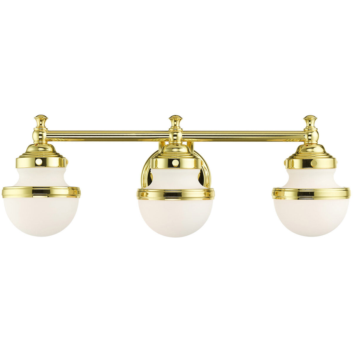 Oldwick 3 Light 24 inch Polished Brass Vanity Sconce Wall Light