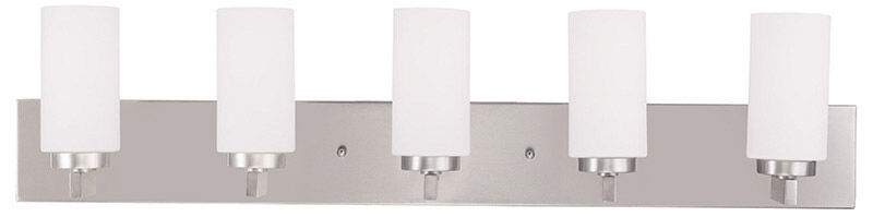 West Lake 5 Light 35 inch Brushed Nickel Bath Vanity Wall Light