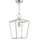Devone 1 Light 10 inch Brushed Nickel Convertible Semi Flush/Lantern Ceiling Light
