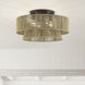Florell 4 Light 21 inch English Bronze Semi Flush Mount Ceiling Light, Extra Large