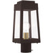 Oslo 1 Light 15 inch Bronze Outdoor Post Top Lantern